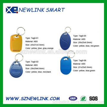 125KHz/13.56MHz/860MHz~960MHz UHF RFID keyfob/RFID keychain/RFID key tag